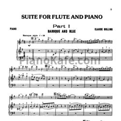 Ноты Claude Bolling - Suite for flute and piano - предпросмотр