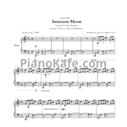 Ноты Akira Yamaoka - Innocent moon (Arranged for piano by Cameron Goss) - предпросмотр