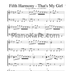 Ноты Fifth Harmony - That's my girl - предпросмотр