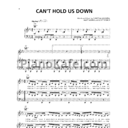 Ноты Christina Aguilera feat. Lil' Kim - Can't hold us down - предпросмотр