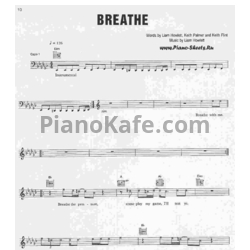 Ноты Prodigy - Breathe - предпросмотр
