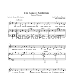 Ноты Ramin Djawadi - The Rains of Castamere - предпросмотр