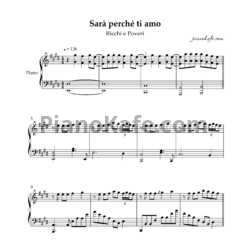 Sheets Ricchi E Poveri - Sara Perche Ti Amo (Piano cover) - preview