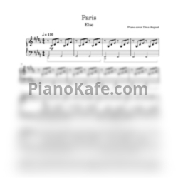 Ноты Else - Paris (Piano cover) - предпросмотр