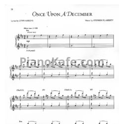 Ноты Stephen Flaherty - Once upon a december - предпросмотр
