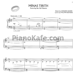 Ноты Howard Shore - Minas tirith - предпросмотр