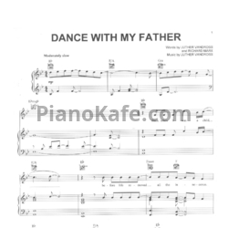 Ноты Luther Vandross - Dance with my father - предпросмотр