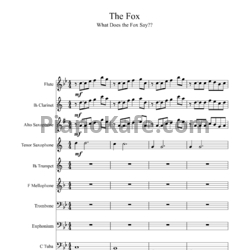Sheets Ylvis - The fox (What does the fox say?) (Партитура) - preview
