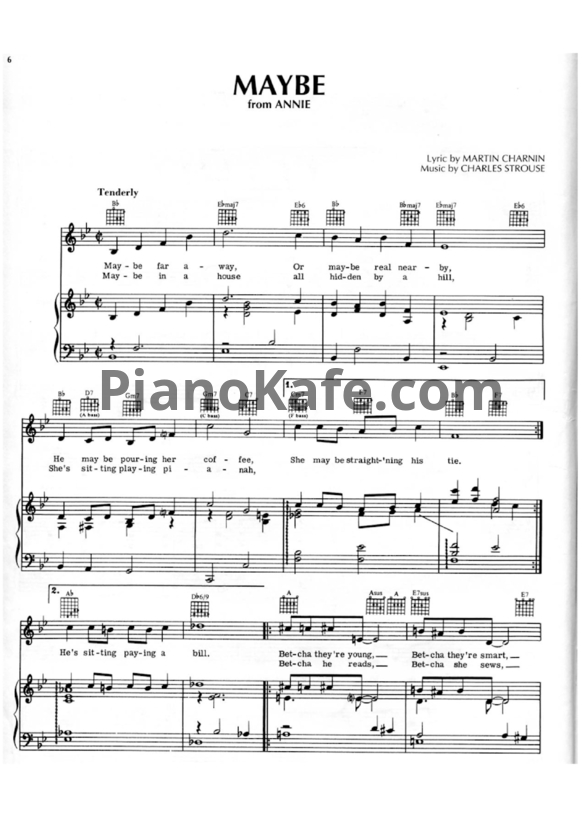 Ноты Charles Strouse - Maybe