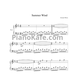 Ноты Edward Weiss - Summer wind - предпросмотр