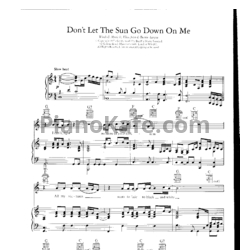 Ноты George Michael, Elton John - Don't let the sun go down on me - предпросмотр