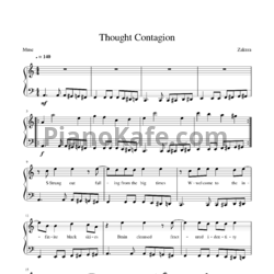 Ноты Muse - Thought contagion - предпросмотр