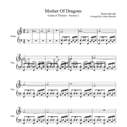 Ноты Ramin Djawadi - Mother of dragons - предпросмотр