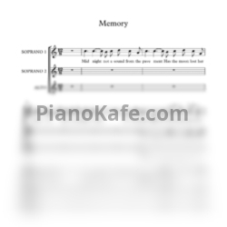 Ноты Andrew Lloyd Webber - Memory (Хоровая партитура) - предпросмотр