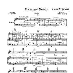 Ноты Righteous Brothers - Unchained melody - предпросмотр
