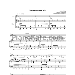 Ноты Lindsey Stirling - Spontaneous me - предпросмотр