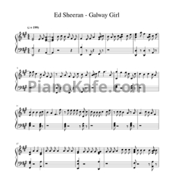 Ноты Ed Sheeran - Galway girl (Piano cover) - предпросмотр