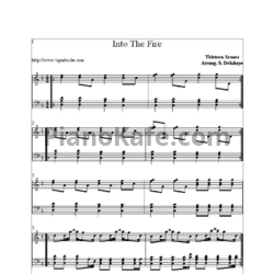 Ноты Thirteen Senses - Into the fire - предпросмотр