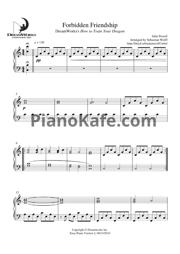 Ноты John Powell - Forbidden Friendship
