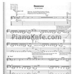 Ноты Nirvana - Beeswax (Guitar tabs) - предпросмотр
