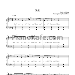 Ноты Kiiara - Gold - предпросмотр