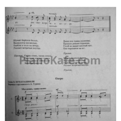 Ноты Мераб Парцхаладзе - Озеро (Партитура для женского хора) - предпросмотр