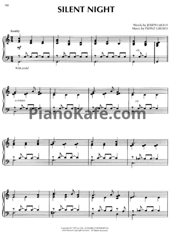 Ноты Franz Gruber - Silent night