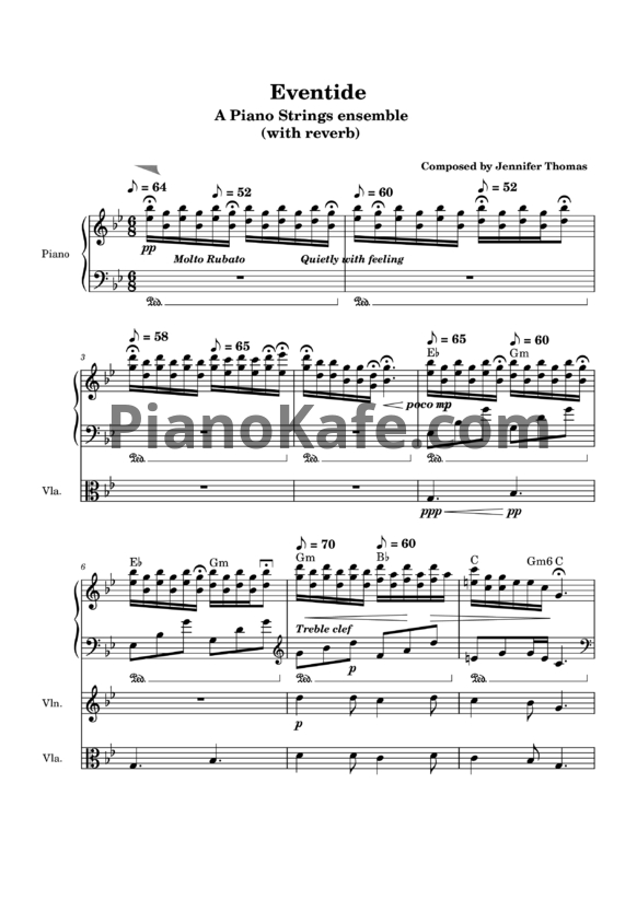 Ноты Jennifer Thomas - Eventide