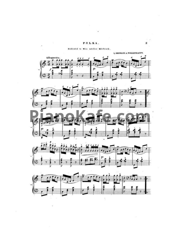 Ноты Герман Волленгаупт - Les fleurs americaines (Соч. 18)