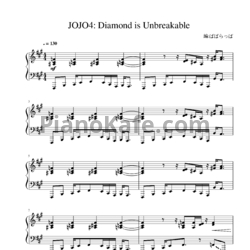 Ноты Yugo Kanno - Diamond is unbreakable theme - предпросмотр