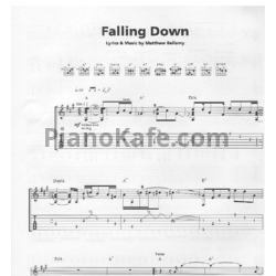 Ноты Muse - Falling down - предпросмотр