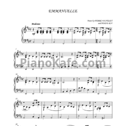 Ноты Pierre Bachelet - Emmanuelle - предпросмотр