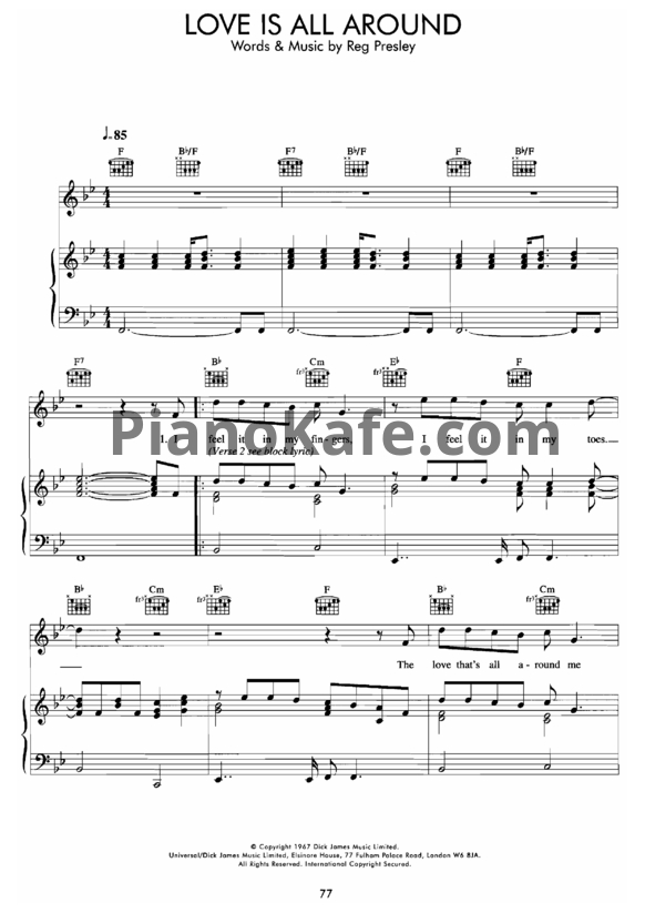 Ноты Billy Mack - Christmas Is All Around