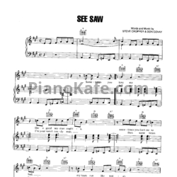 Ноты Aretha Franklin - See saw - предпросмотр