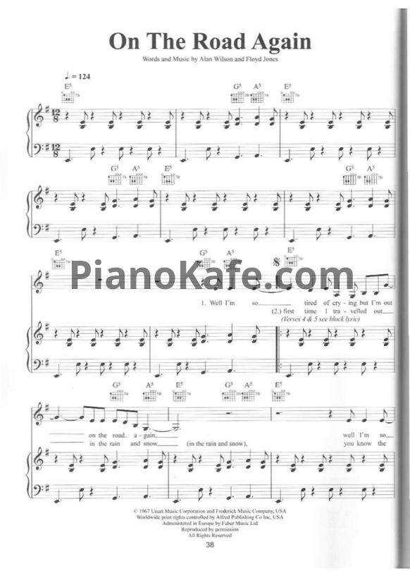 Ноты Katie Melua - On the road again