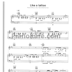 Ноты Sade - Like a tattoo - предпросмотр