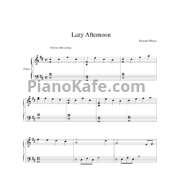 Ноты Edward Weiss - Lazy Afternoon - предпросмотр