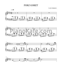 Ноты Yann Tiersen - Porz Goret - предпросмотр
