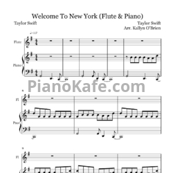 Ноты Taylor Swift - Welcome to New York (Arr. Kallyn O'Brien) - предпросмотр