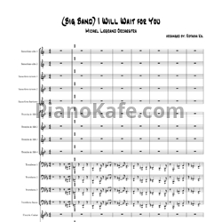 Ноты Michel Legrand Orchestra - I Will Wait for You (Партитура) - предпросмотр