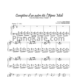 Ноты Yann Tiersen - Comptine autre ete - предпросмотр