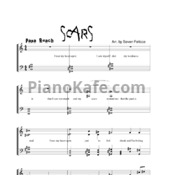 Ноты Papa Roach - Scars - предпросмотр