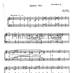 Ноты Жорж Бизе - Agnus dei (до мажор) - предпросмотр
