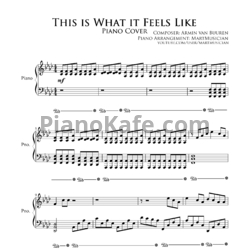 Ноты Armin van Buuren feat. Trevor Guthrie - This is what it feels like - предпросмотр