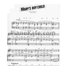 Ноты Boney M - Mary's boy child - предпросмотр