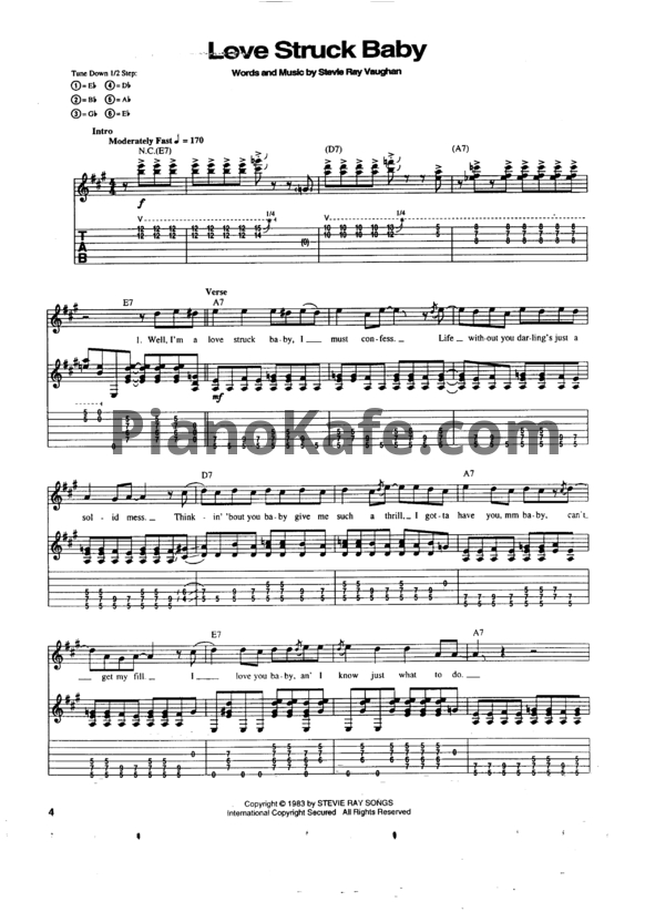 Ноты Stevie Ray Vaughan - Texas flood (Сборник)