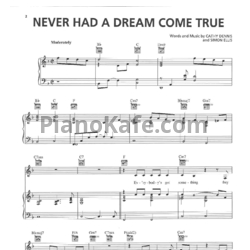 Ноты S Club 7 - Never had a dream come true - предпросмотр