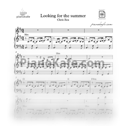 Ноты Chris Rea - Looking for the summer - предпросмотр