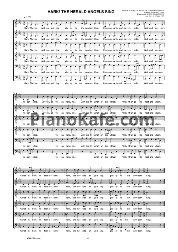 Ноты Take 6 - Hark! The herald angels sing