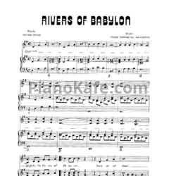 Ноты Boney M - Rivers of babylon - предпросмотр